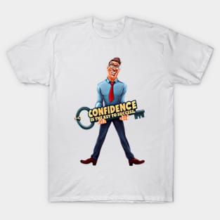 Unlock Success: Confidence Key Graphic T-Shirt